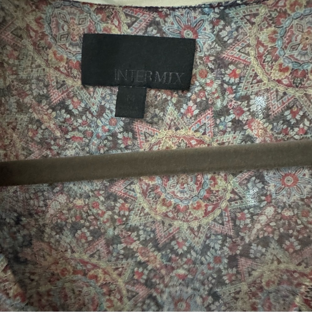 Intermix Multicolor Patterned V-Neck Sleeveless B… - image 4